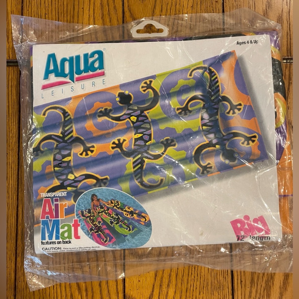 NWT AQUA LEISURE, Transparent Air Mat, BIG length 72 inches